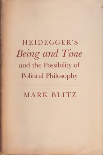 Heidegger's Being and Time and the Possibility of Political Philosophy