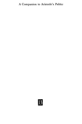 Aristotle's Politics: A Critical Reader