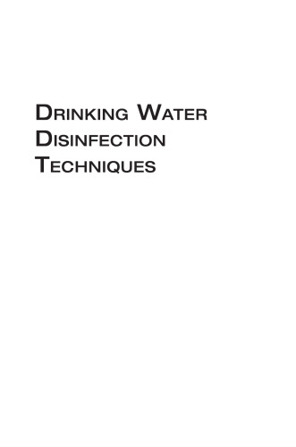 Drinking water disinfection techniques