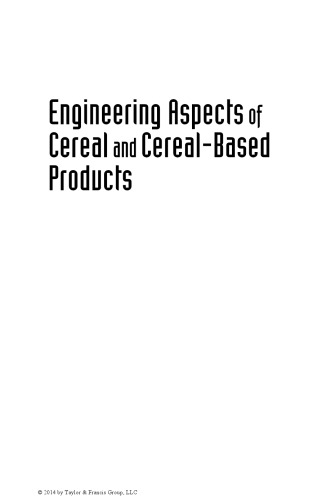 Engineering aspects of cereal and cereal-based products