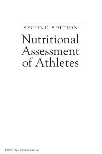 Nutritional assessment of athletes
