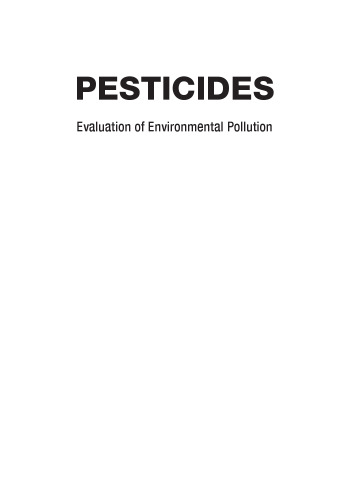 Pesticides : evaluation of environmental pollution