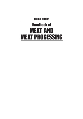Handbook of Meat and Meat Processing
