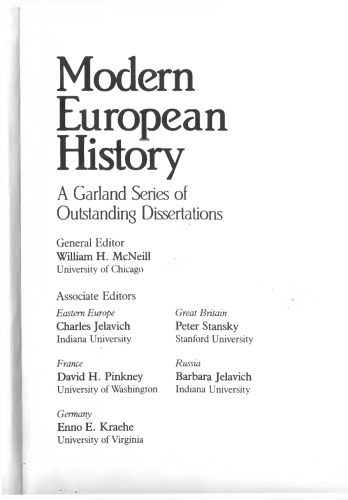 The Formation of a Nationalist Bulgarian Intelligentsia, 1835-1878
