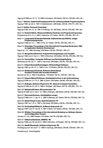 Software-Ergonomie ’97: Usability Engineering: Integration von Mensch-Computer-Interaktion und Software-Entwicklung
