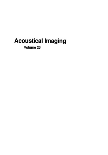 Acoustical Imaging