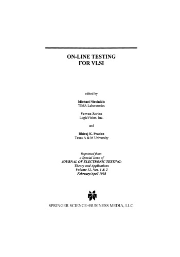 On-Line Testing for VLSI