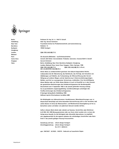 Serviceroboter: Produkte, Szenarien, Visionen