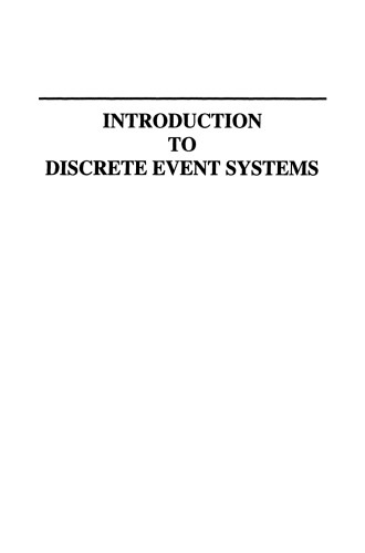 Introduction to Discrete Event Systems