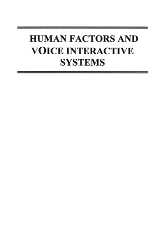 Human Factors and Voice Interactive Systems