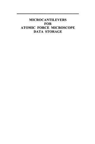 Microcantilevers for Atomic Force Microscope Data Storage