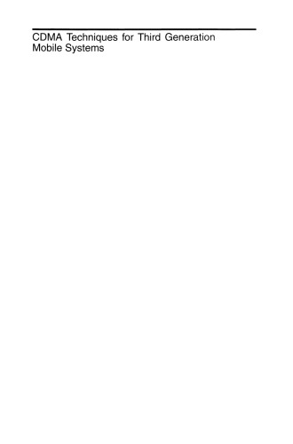 CDMA Techniques for Third Generation Mobile Systems