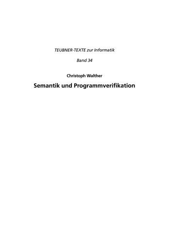 Semantik und Programmverifikation