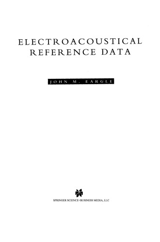 Electroacoustical Reference Data