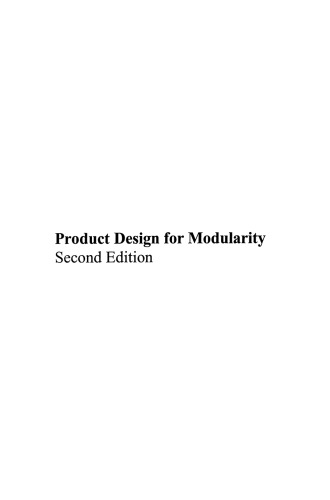 Product Design for Modularity