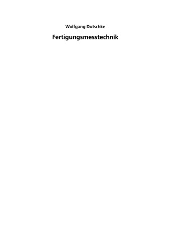Fertigungsmesstechnik