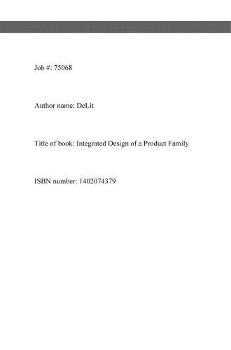 Integrated Design of a Product Family and Its Assembly System