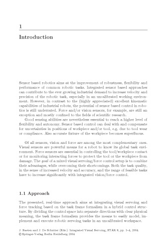 Integrated Visual Servoing and Force Control: The Task Frame Approach