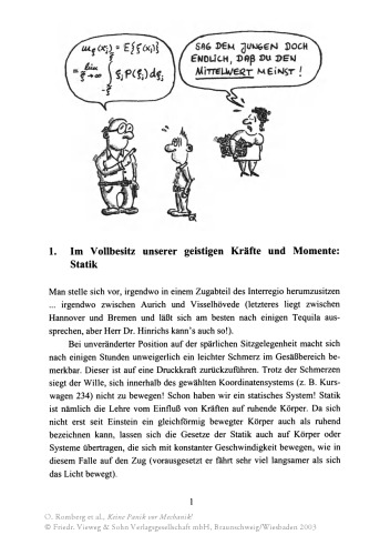 Keine Panik vor Mechanik!: Erfolg und Spaß im klassischen „Loser-Fach“ des Ingenieurstudiums