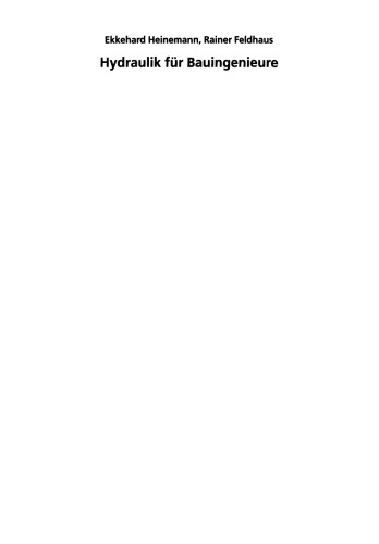 Hydraulik für Bauingenieure