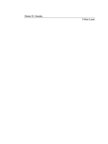 Urban Land: Degradation·Investigation·Remediation