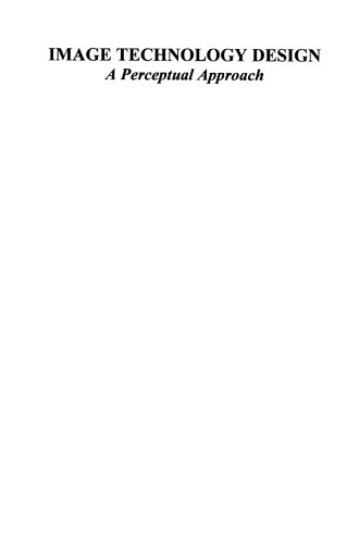 Image Technology Design: A Perceptual Approach