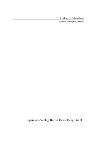 Applied Intelligent Systems: New Directions