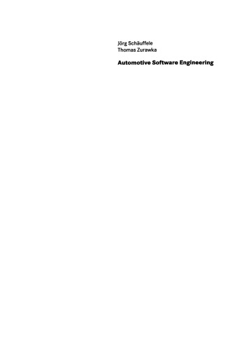Automotive Software Engineering: Grundlagen, Prozesse, Methoden und Werkzeuge
