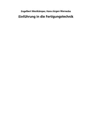Einführung in die Fertigungstechnik