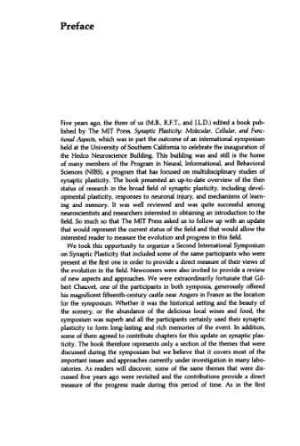 Advances in synaptic plasticity