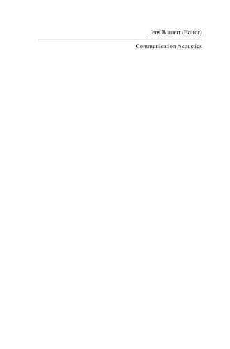 Communication Acoustics