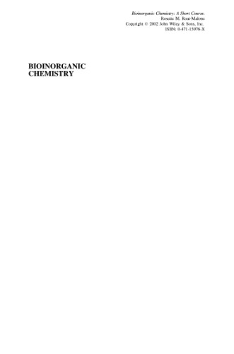 Bioinorganic chemistry