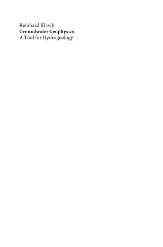 Groundwater Geophysics: A Tool for Hydrogeology