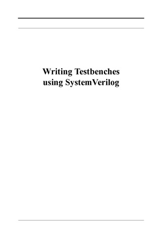 Writing Testbenches using System Verilog
