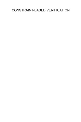 Constraint-Based Verification