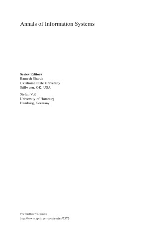 Data Mining: Special Issue in Annals of Information Systems