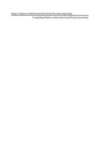 Computing Statistics under Interval and Fuzzy Uncertainty: Applications to Computer Science and Engineering