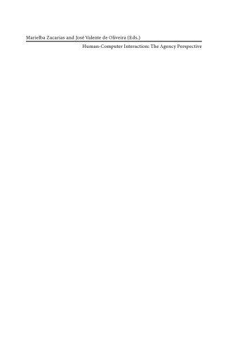 Human-Computer Interaction: The Agency Perspective