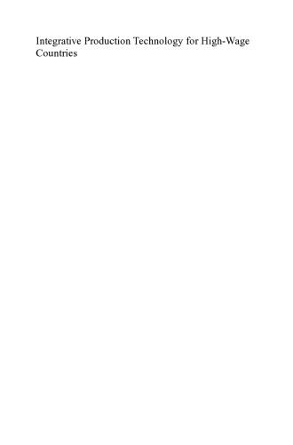 Integrative Production Technology for High-Wage Countries