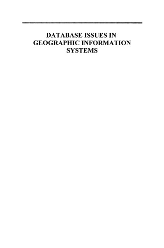 Database Issues in Geographic Information Systems