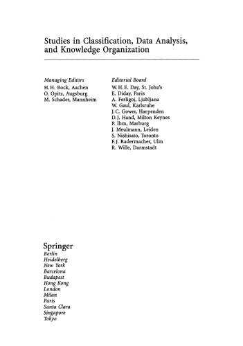 Classification, Data Analysis, and Data Highways: Proceedings of the 21st Annual Conference of the Gesellschaft für Klassifikation e.V., University of Potsdam, March 12–14, 1997