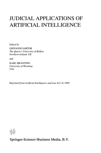 Judicial Applications of Artificial Intelligence