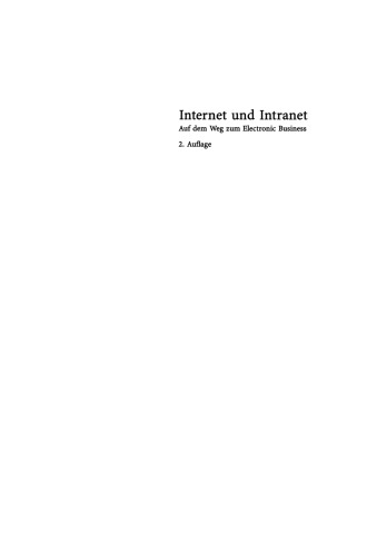 Internet und Intranet: Auf dem Weg zum Electronic Business