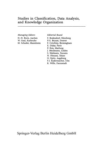 Analysis of Symbolic Data: Exploratory Methods for Extracting Statistical Information from Complex Data
