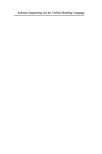 Software-Engineering mit der Unified Modeling Language