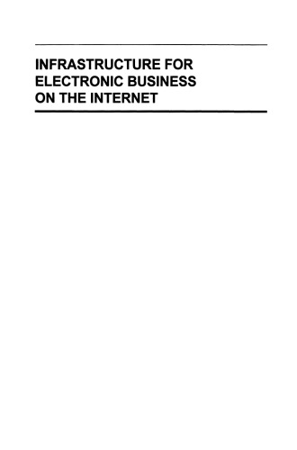 Infrastructure for Electronic Business on the Internet