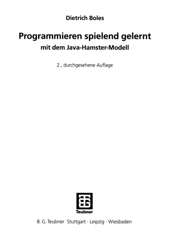 Programmieren spielend gelernt mit dem Java-Hamster-Modell