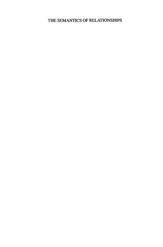 The Semantics of Relationships: An Interdisciplinary Perspective