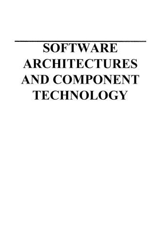 Software Architectures and Component Technology