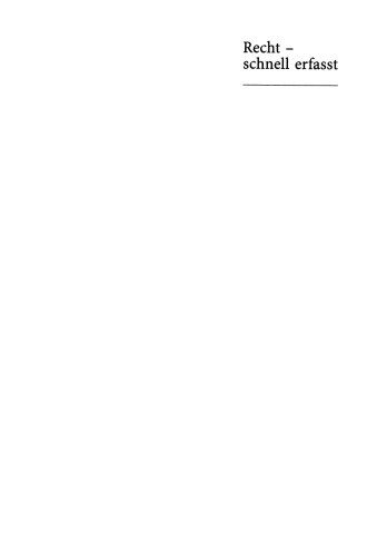 Informatikrecht: Schnell erfasst